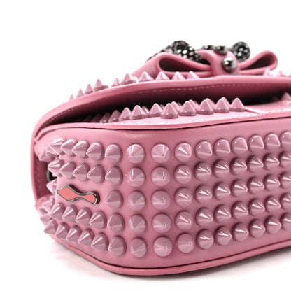 Christian Louboutin Calfskin Patent Spiked Sweety Charity Crossbody Bag Rosette 7 of 9