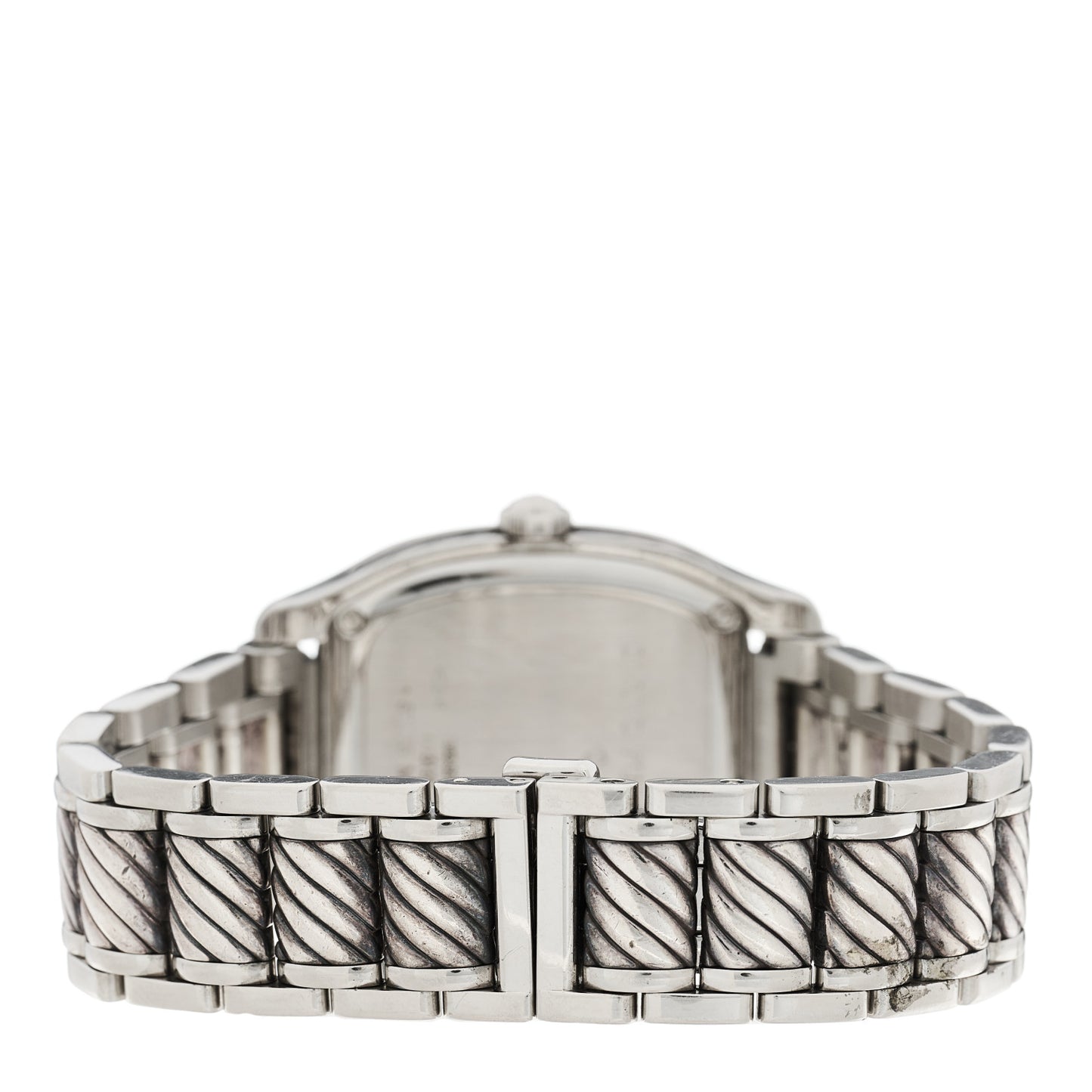 DAVID YURMAN Stainless Steel Diamond Mother of Pearl 25mm Thoroughbred Quartz Watch
