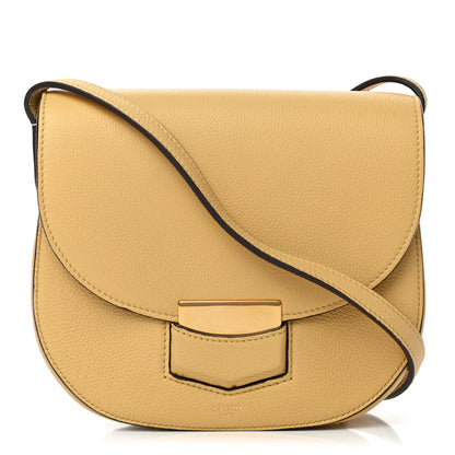Celine Grained Calfskin Small Trotteur Vanilla 1 of 4