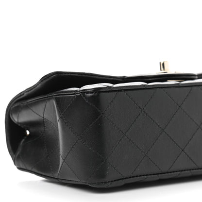 Chanel Lambskin Quilted Mini Rectangular Flap Black 9 of 10