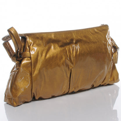 Gucci Patent Hysteria Large Clutch Metallic Gold 3 of 8