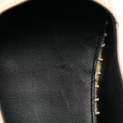 Saint Laurent Lambskin Monogram Espadrilles 39 Nude 9 of 10