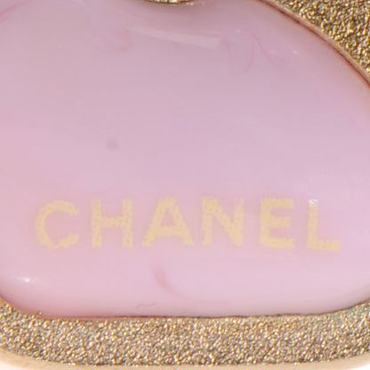 Chanel Enamel Camellia Ring 6.5 Pink Gold 3 of 6