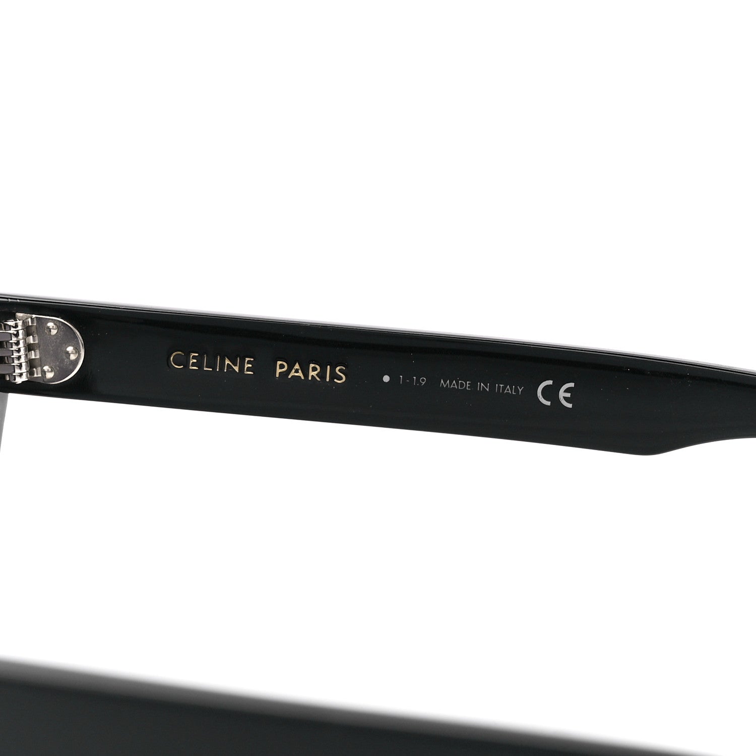 Celine Acetate Polarized Square Sunglasses CL40090I Black 6 of 6