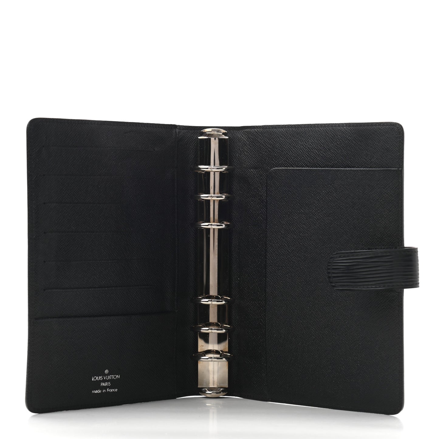 Epi Medium Ring Agenda Cover Black