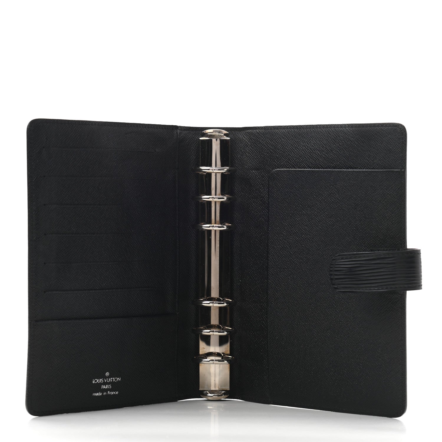 Louis Vuitton Epi Medium Ring Agenda Cover Black 4 of 7