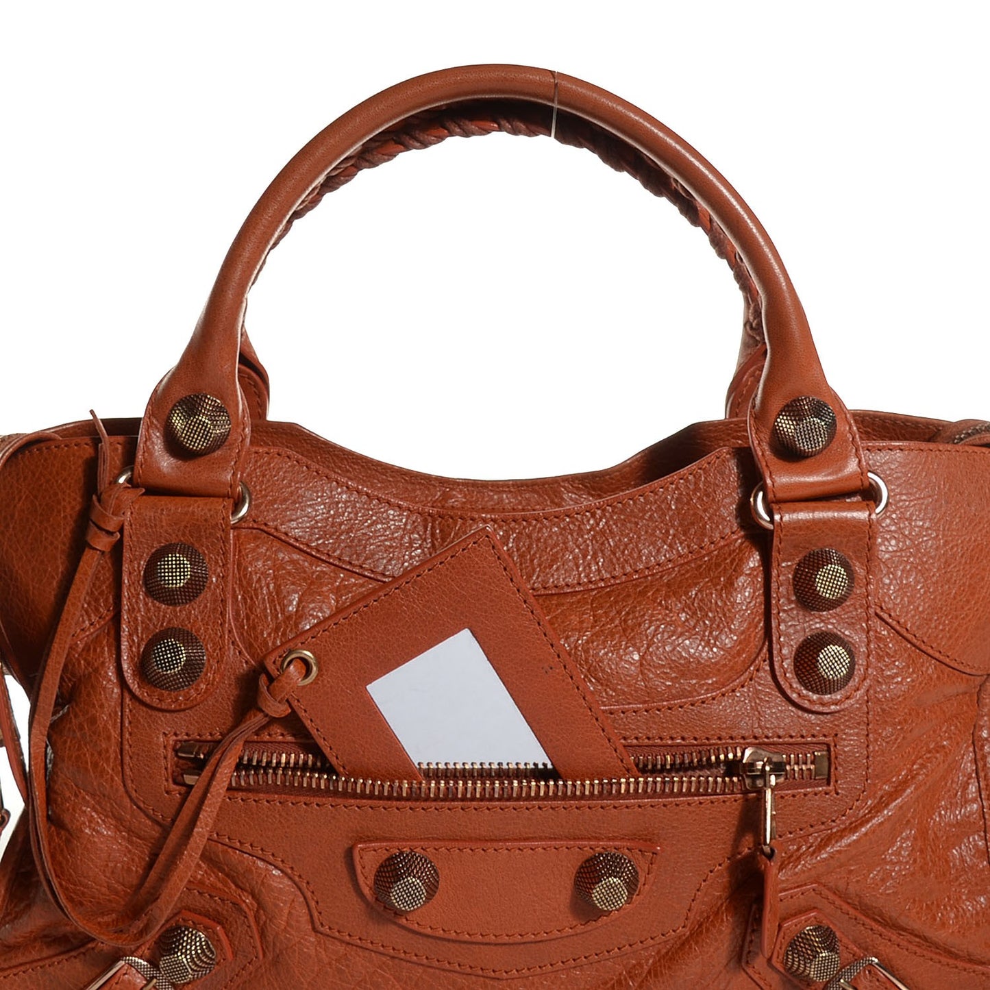Agneau Giant 21 Rose Gold Hardware City Orange Brulee