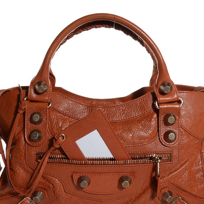 Balenciaga Agneau Giant 21 Rose Gold Hardware City Orange Brulee 9 of 12