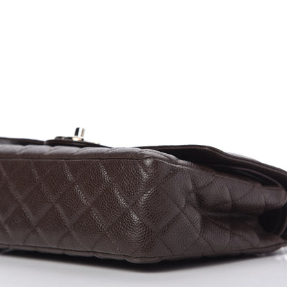 Chanel Caviar Quilted Medium Double Flap Brown 7 of 10