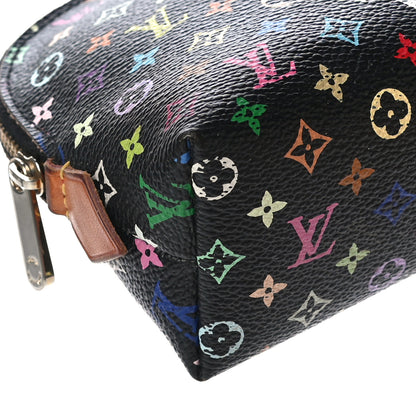 Louis Vuitton Monogram Multicolor Cosmetic Pouch Black Grenade 8 of 12
