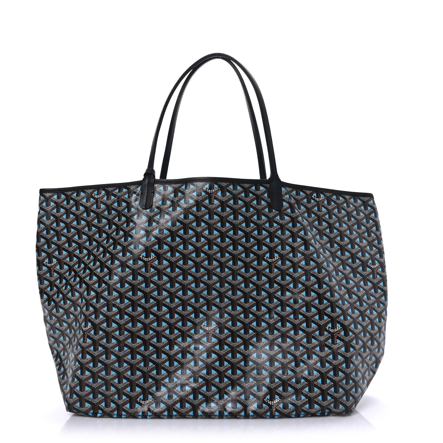 Goyard Goyardine Saint Louis Claire Voie GM Black Blue 1 of 7