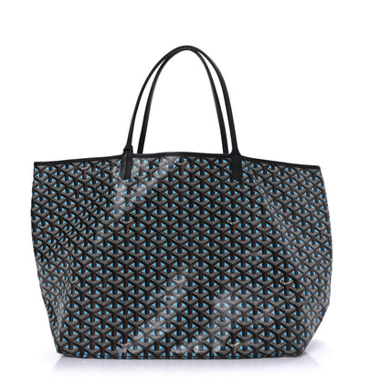 Goyard Goyardine Saint Louis Claire Voie GM Black Blue 1 of 7