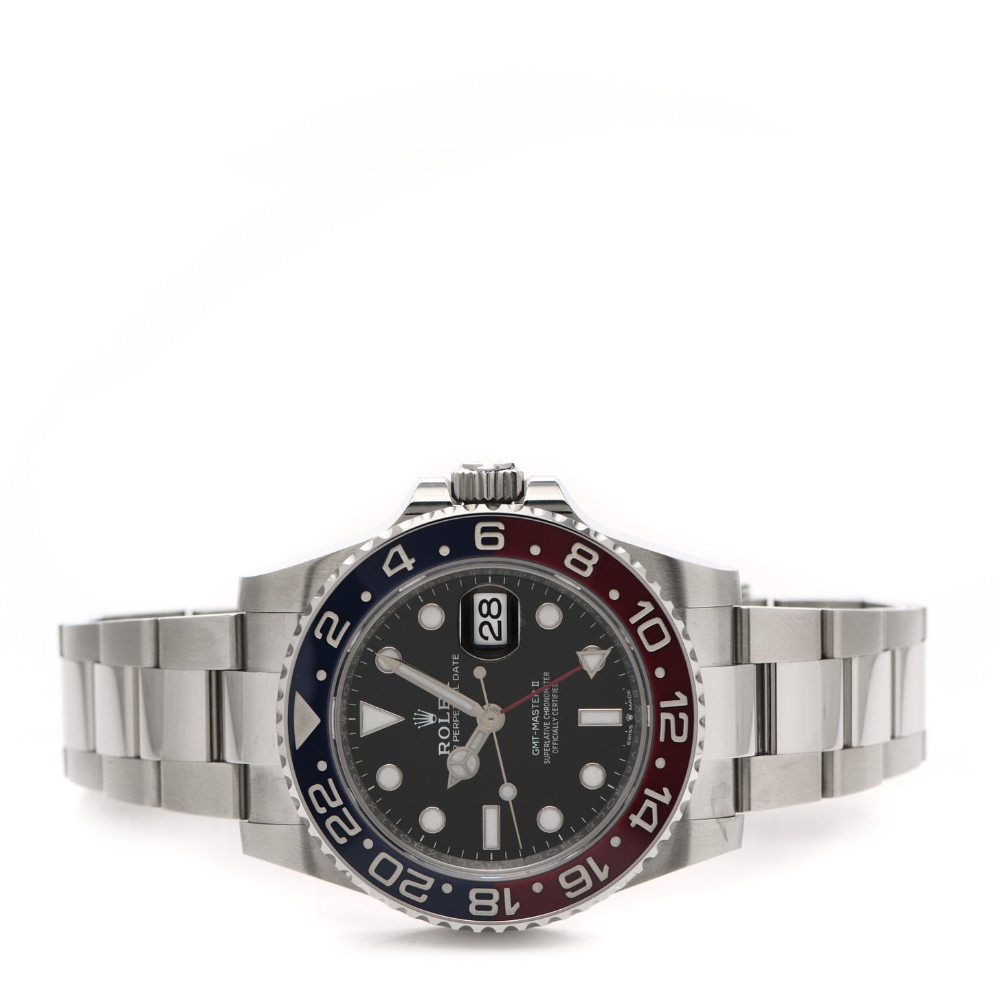 Stainless Steel 40mm Oyster Perpetual Date GMT Master Ⅱ Pepsi Watch 126710BLRO