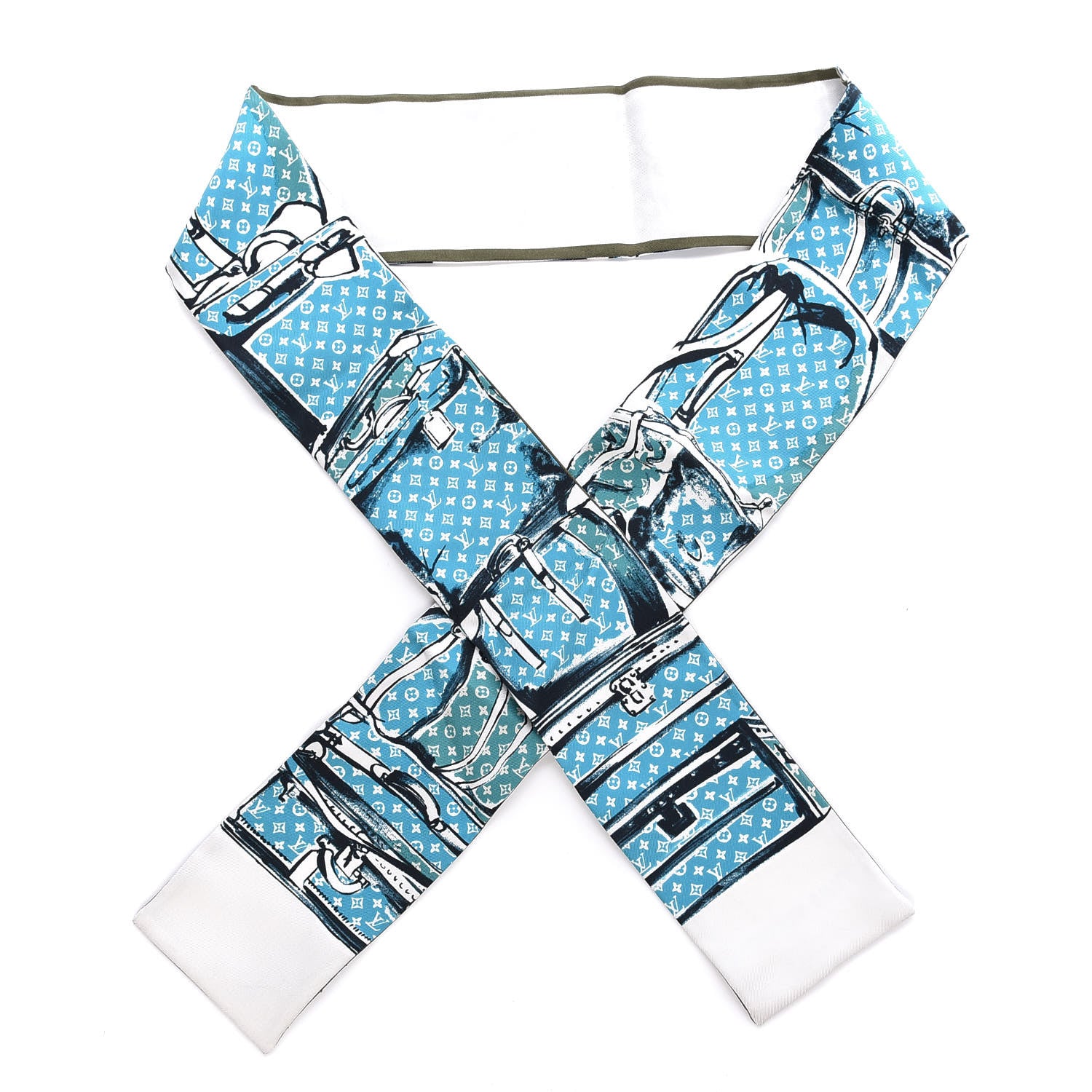 Louis Vuitton Silk Monogram Trunks Bandeau 1 of 6