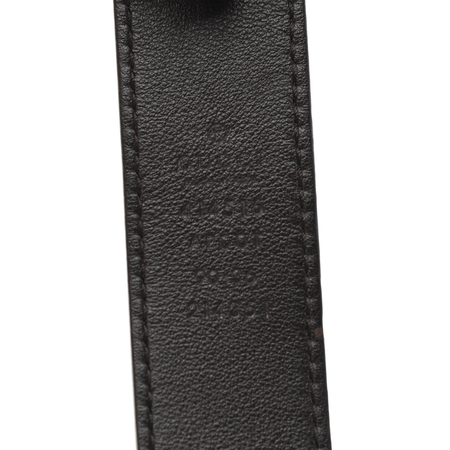 Gucci Moon Calfskin Double G 30mm Belt 90 36 Dark Cocoa 3 of 6