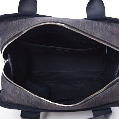 Chanel Denim Deauville Bowling Bag Dark Blue 5 of 9