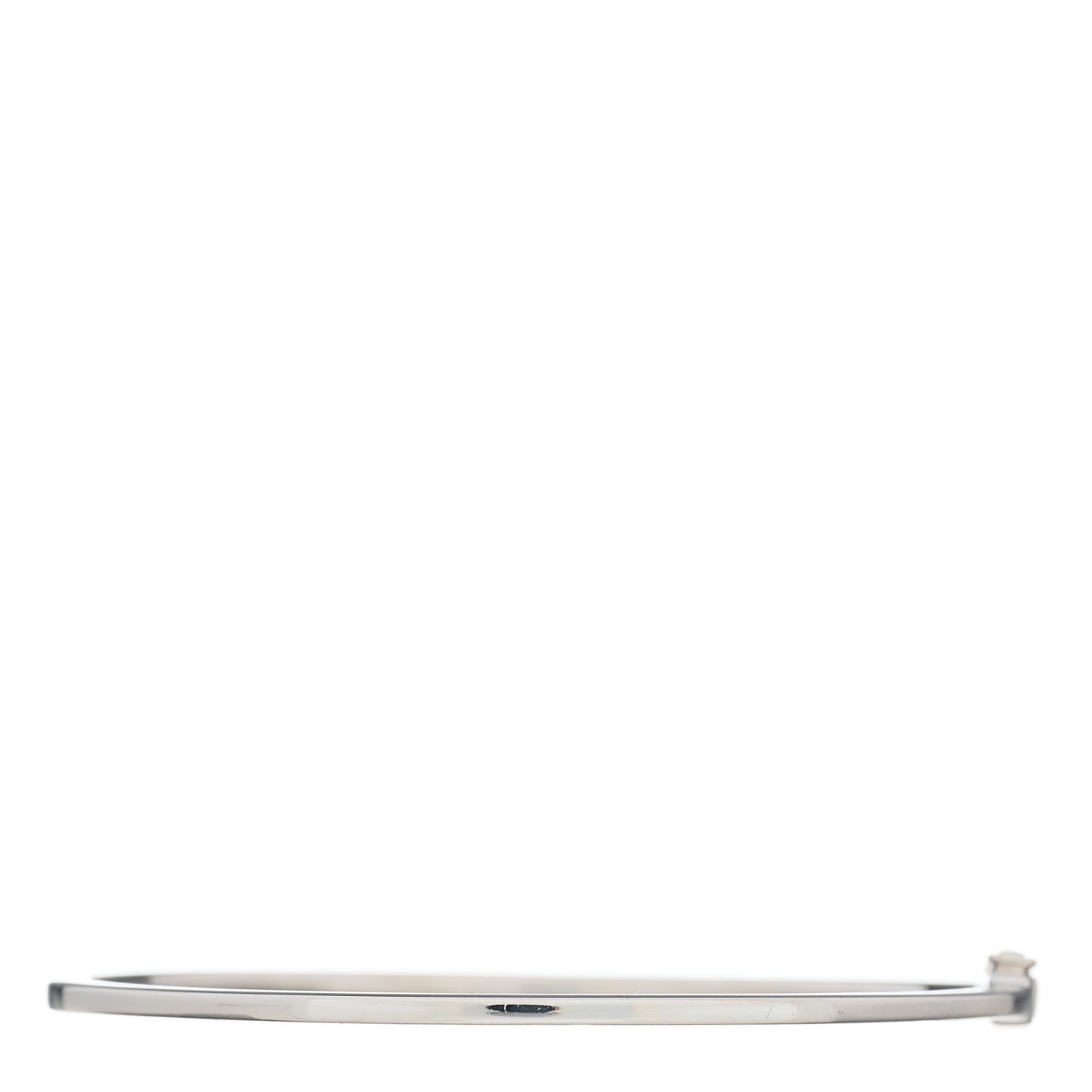 18K White Gold Diamond Metro Bangle Bracelet