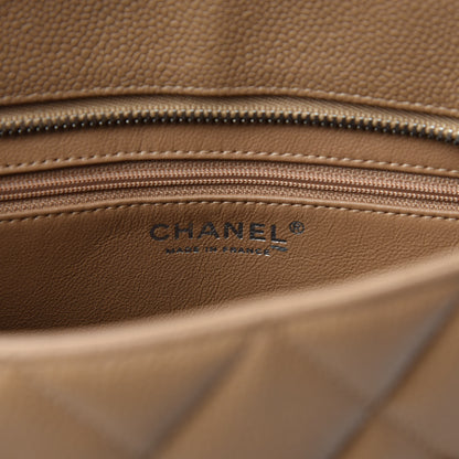 Chanel Caviar Quilted Medallion Tote Beige 8 of 10