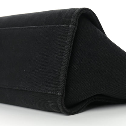 Chanel Canvas Pearl Medium Deauville Tote Black 9 of 11