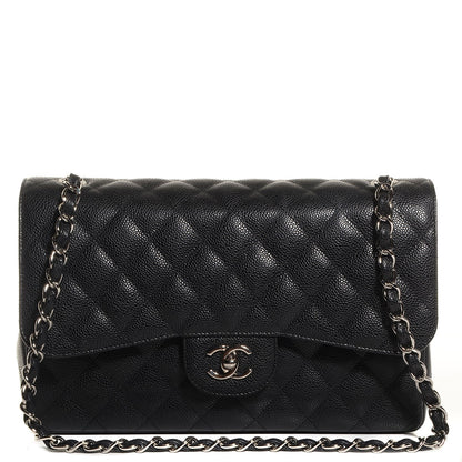 Chanel Caviar Quilted Jumbo Double Flap Black 1 of 8