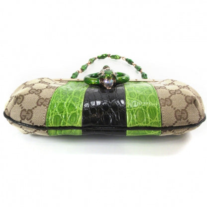 Gucci Monogram Alligator Jeweled Dragon Evening Bag 4 of 9