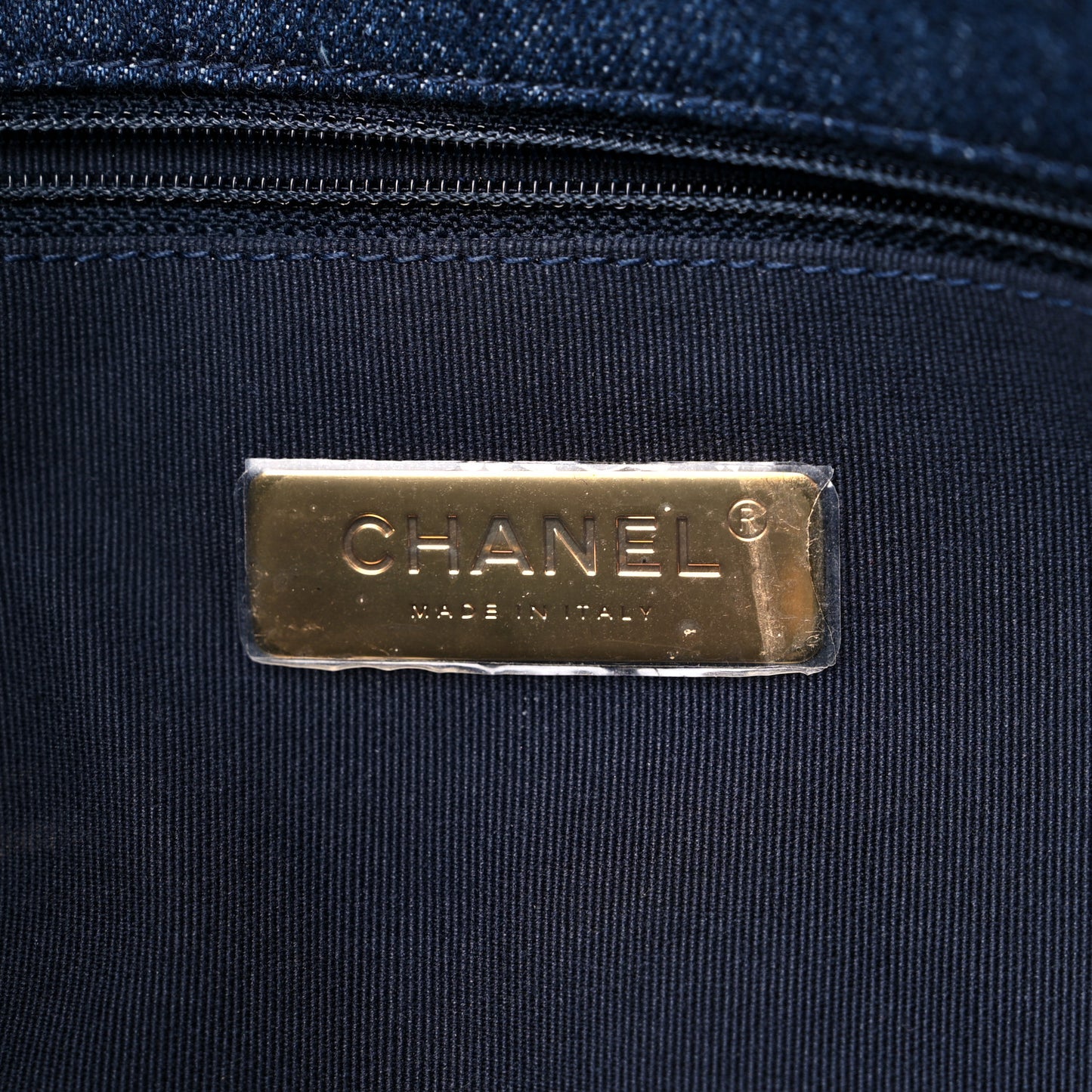 Denim Quilted Medium Chanel 19 Flap Blue