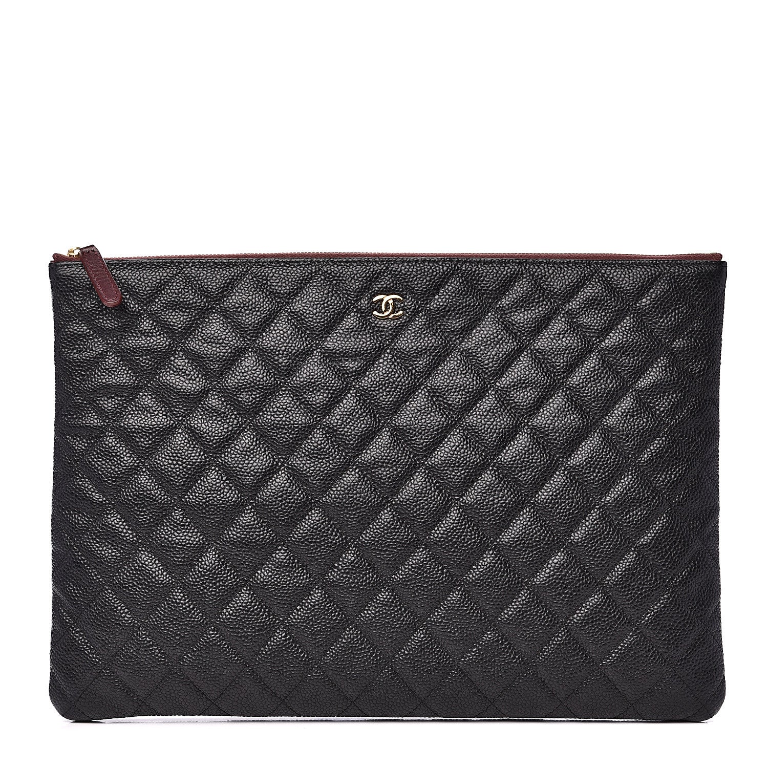 Chanel Caviar Quilted Large Cosmetic Case Black 1 of 7