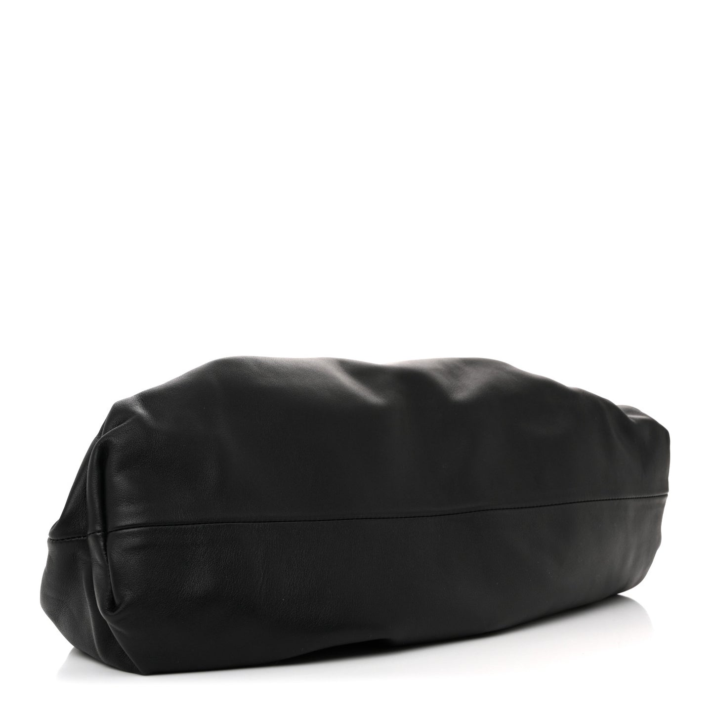 Smooth Butter Calf The Pouch Oversized Clutch Black