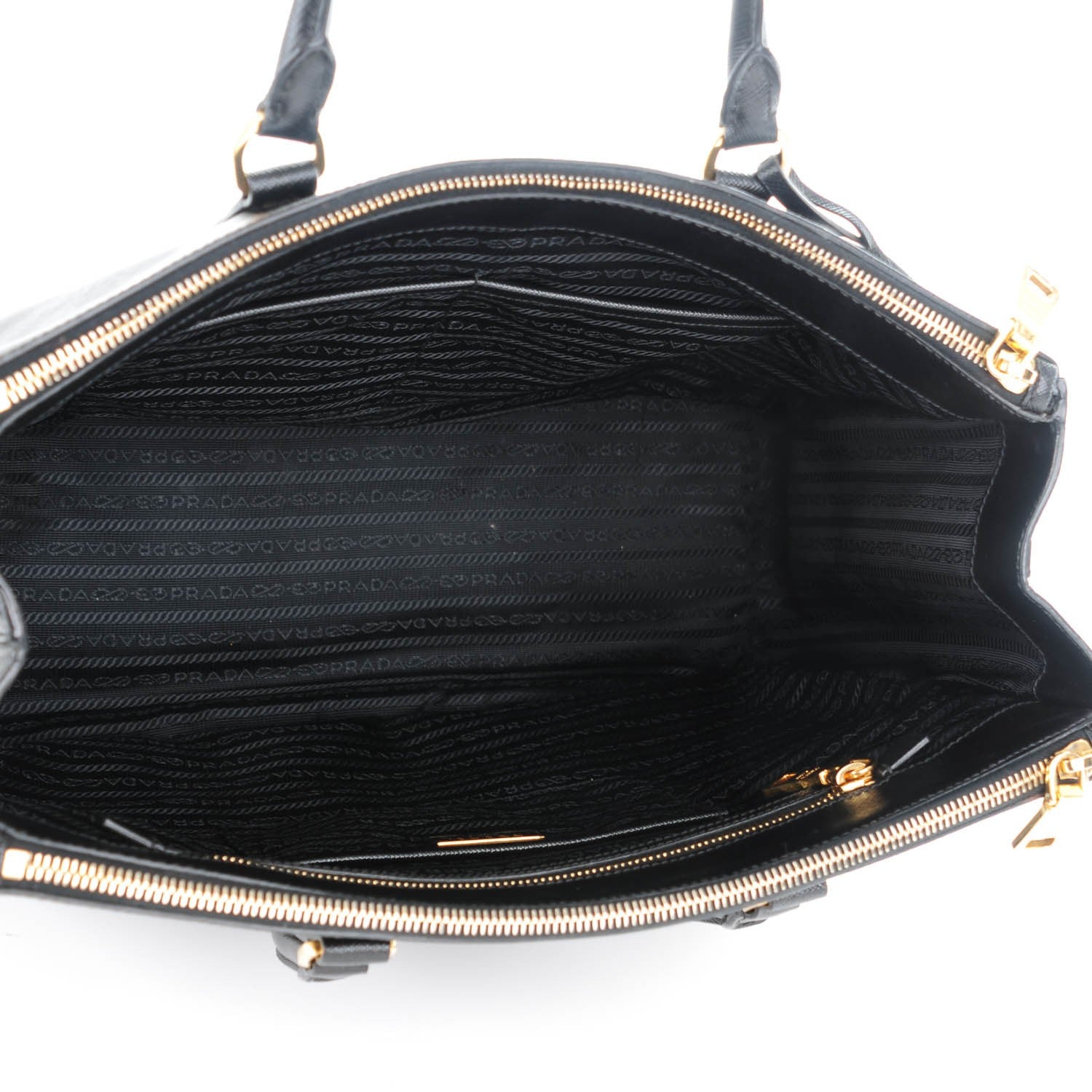 Prada Saffiano Large Galleria Double Zip Tote Black 5 of 8