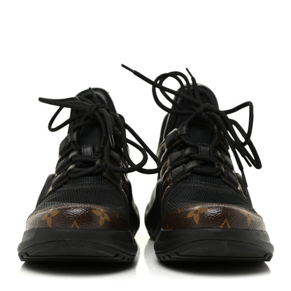 Louis Vuitton Calfskin Patent Monogram LV Archlight Sneakers 38 Black 2 of 8