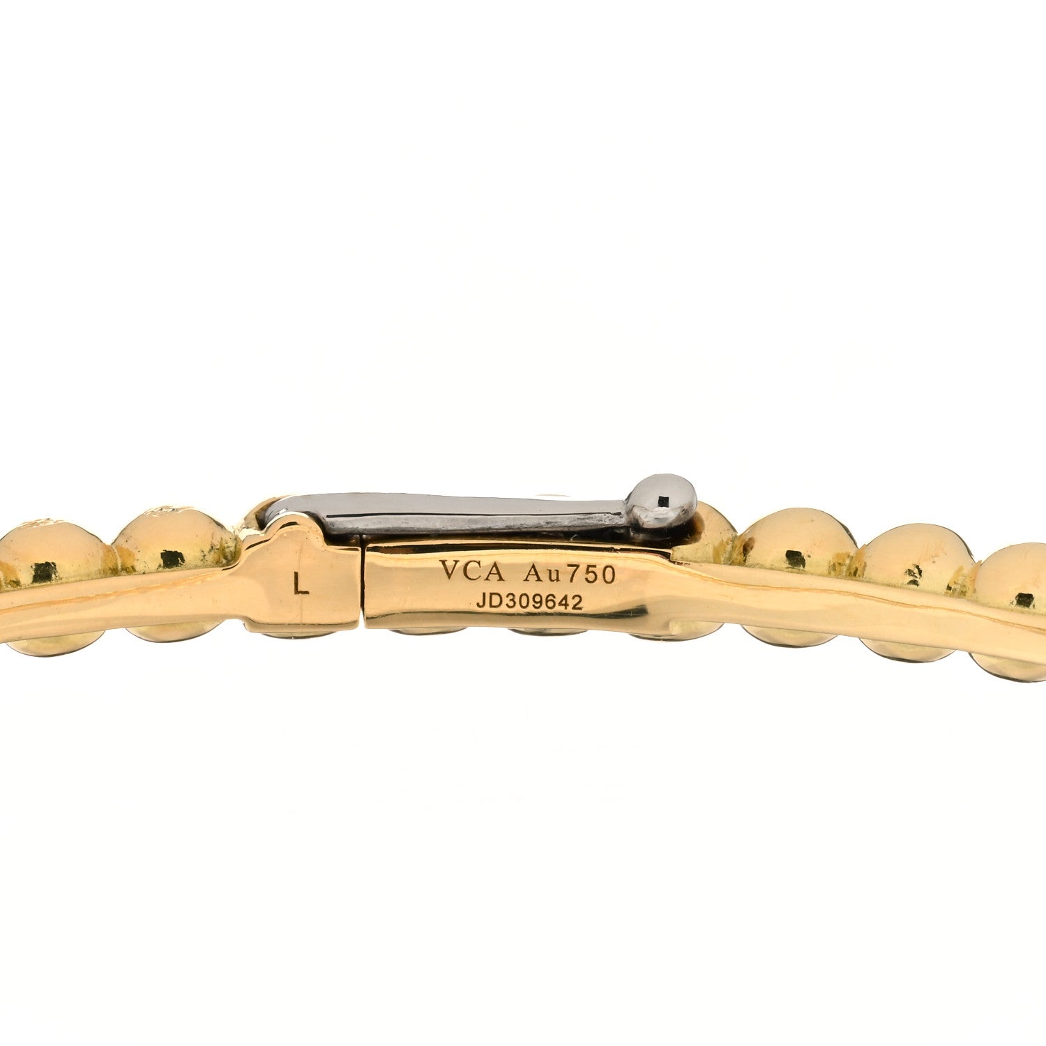 Van Cleef & Arpels 18K Yellow Gold Perlee Pearls of Gold Bracelet L 3 of 4