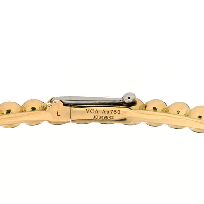 Van Cleef & Arpels 18K Yellow Gold Perlee Pearls of Gold Bracelet L 3 of 4
