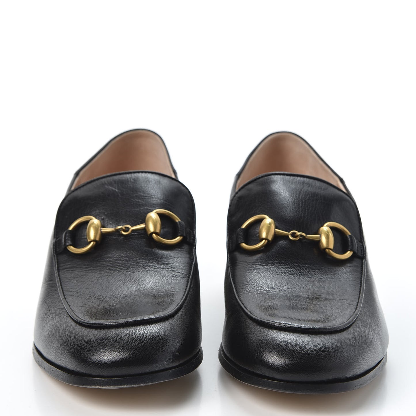 Goatskin Crystal Womens Horsebit Loafers 38 Black