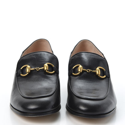 Gucci Goatskin Crystal Womens Horsebit Loafers 38 Black 3 of 8