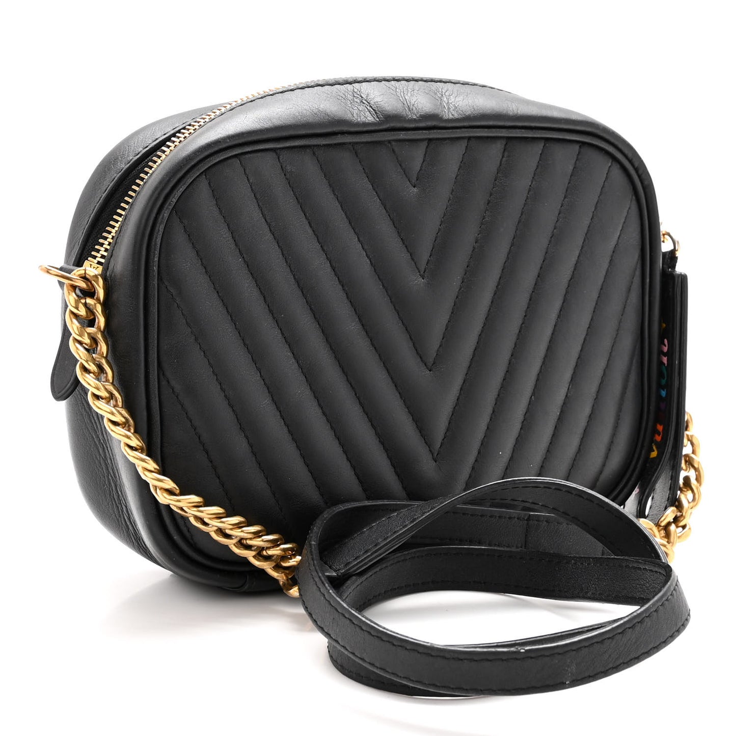 Calfskin New Wave Camera Bag Black