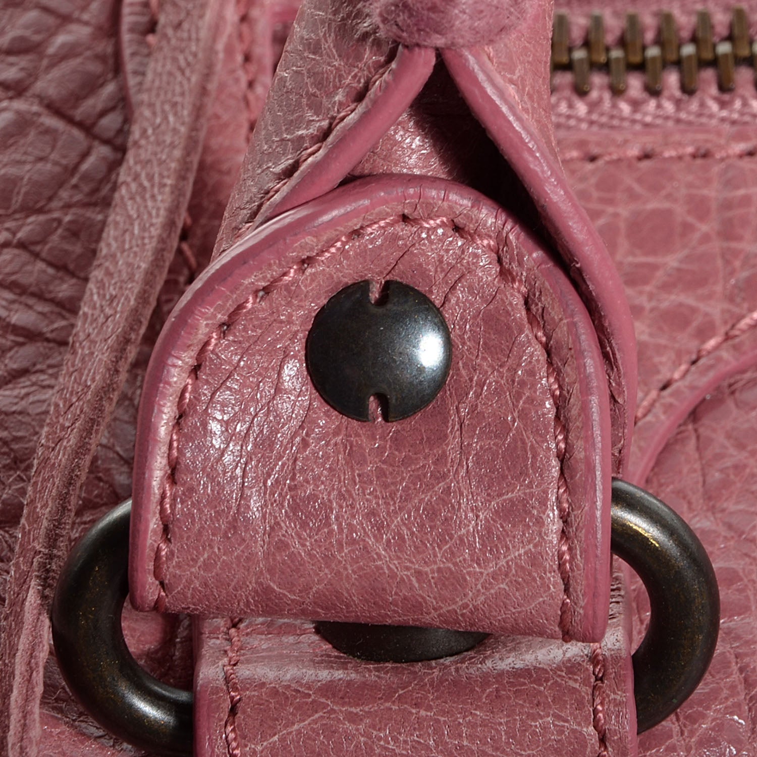 Balenciaga Agneau Classic Hardware First Rose Bruyere 10 of 11