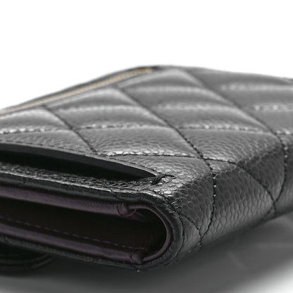 Chanel Caviar Quilted Compact Flap Wallet Black 13 of 15