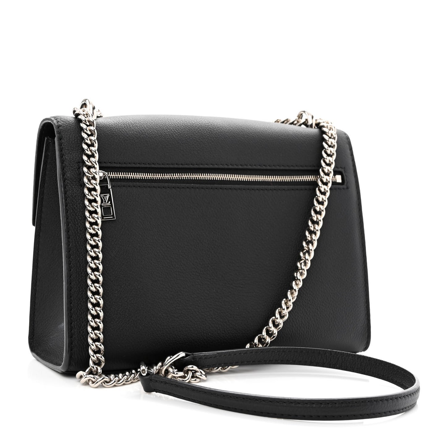 Soft Calfskin My Lockme Chain Bag BB Black