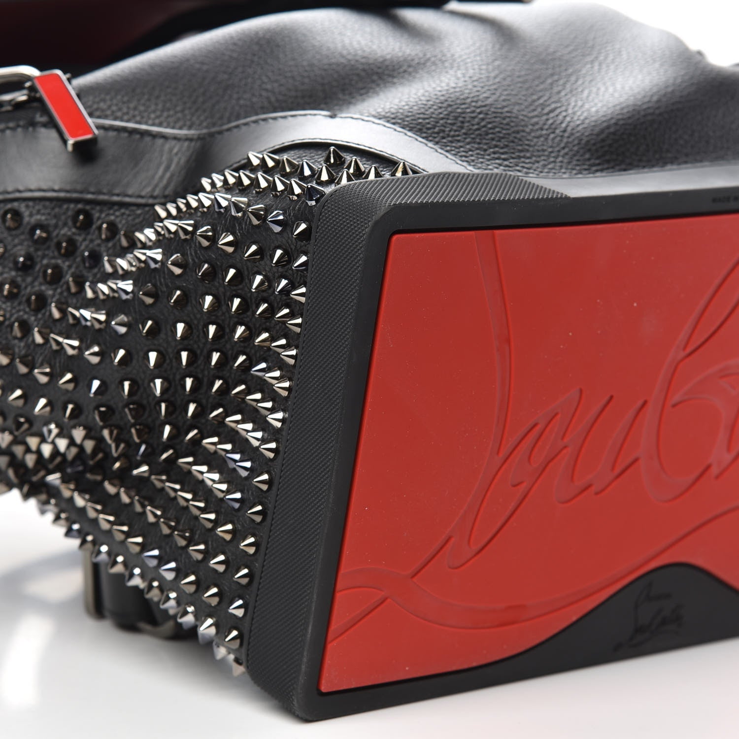 Christian Louboutin Calfskin Spiked Explorafunk Backpack Black 5 of 7