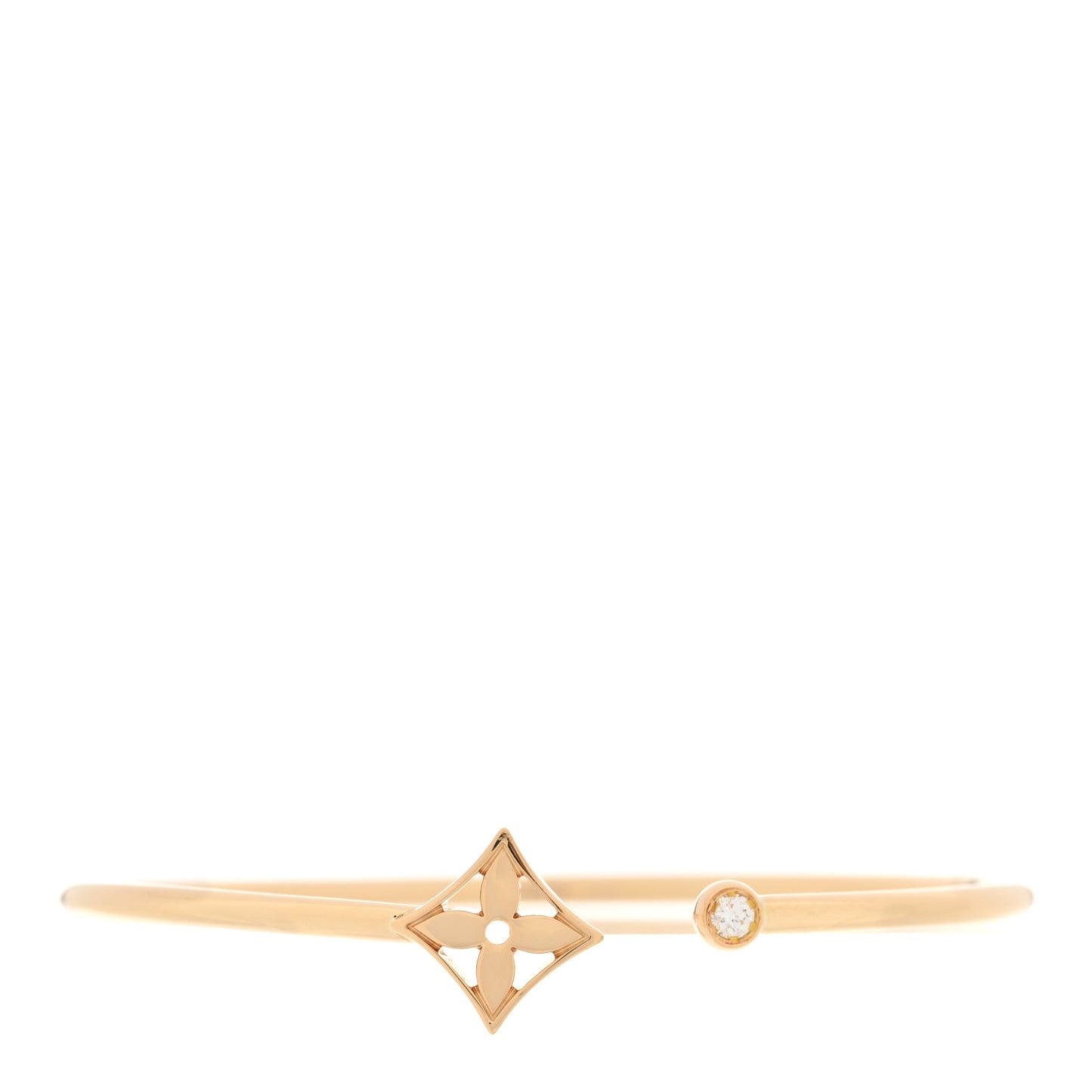 18K Yellow Gold Diamond Idylle Blossom Twist Bracelet