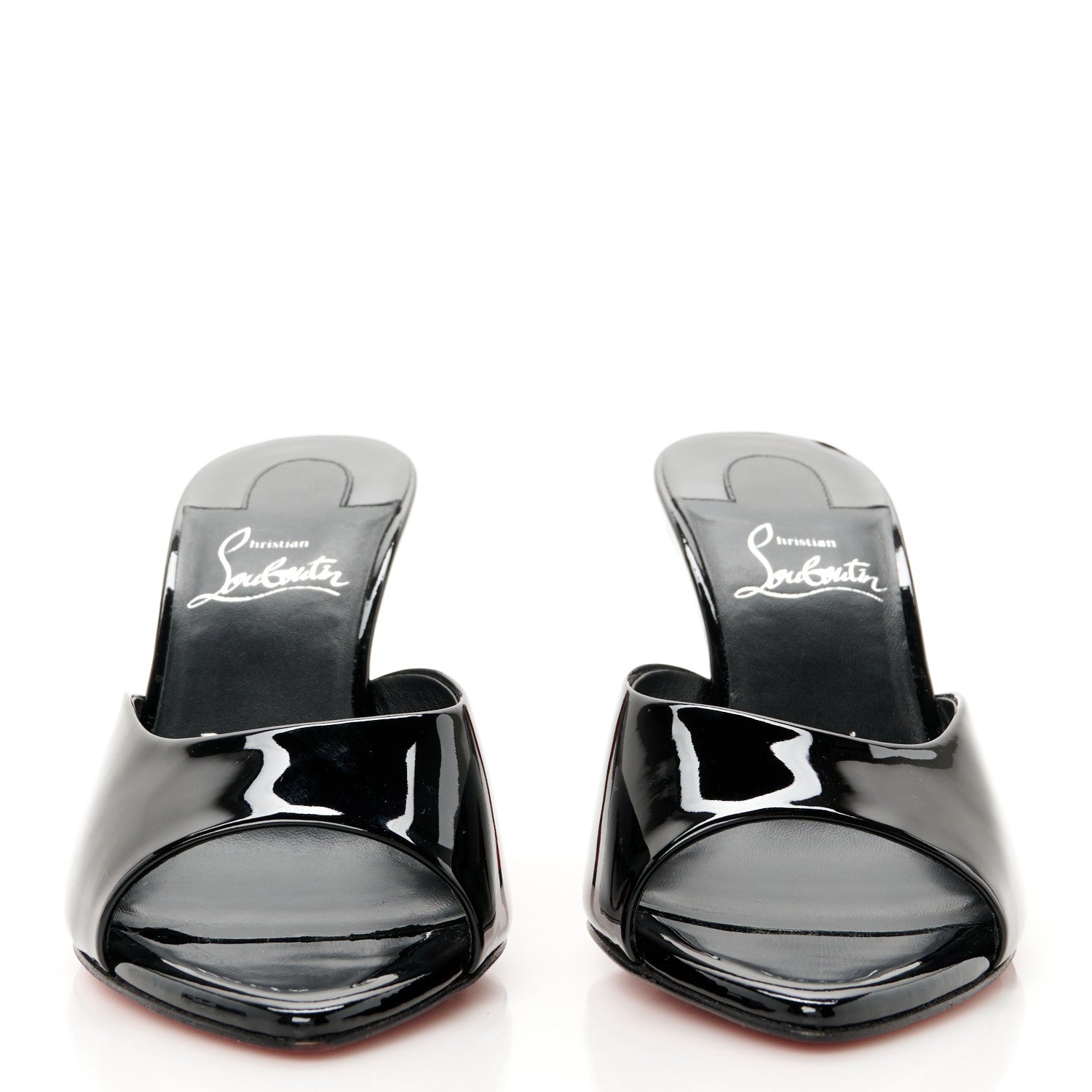 Christian Louboutin Patent Miss Z 80 Mule 37 Black 3 of 9