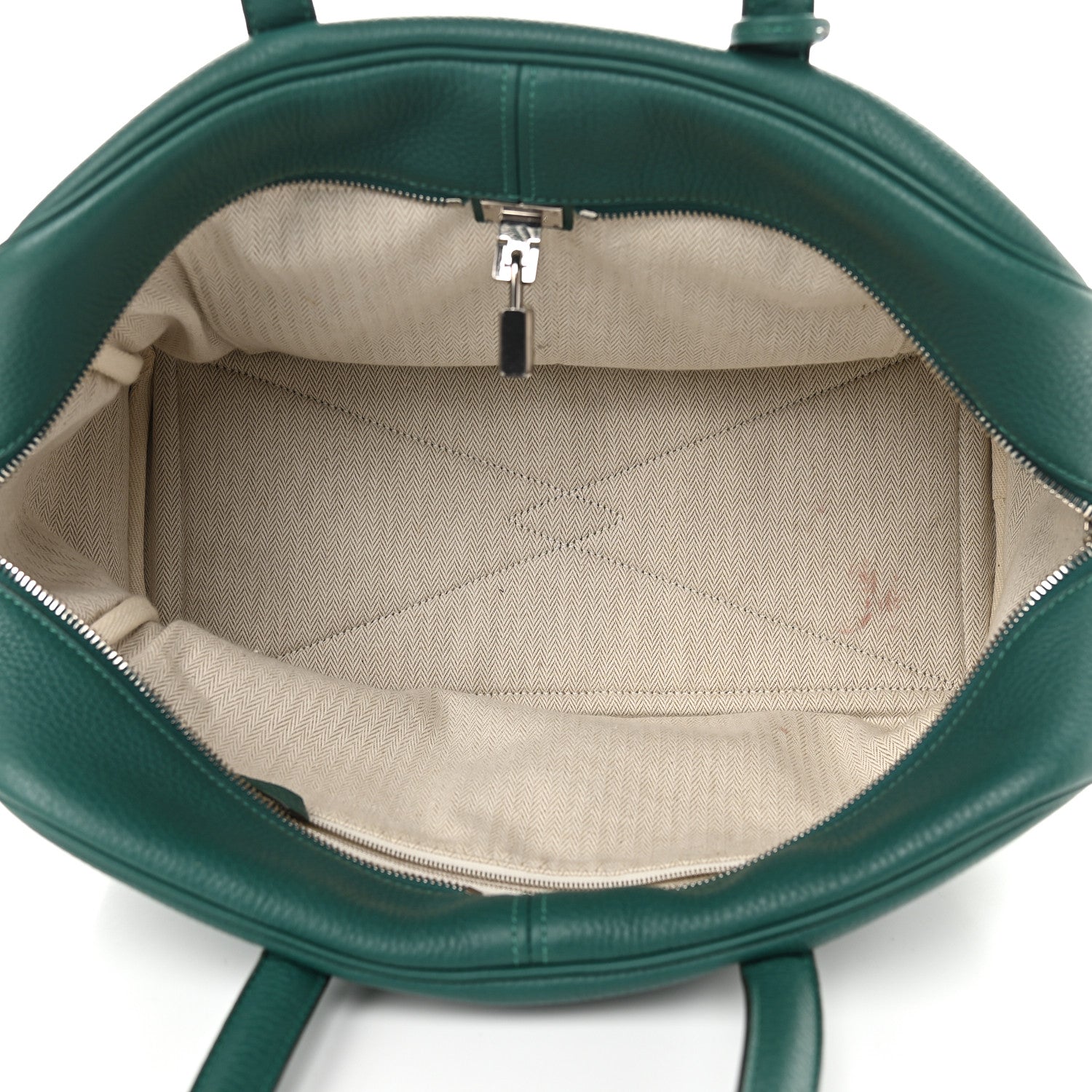 Hermes Taurillon Clemence Victoria II 35 Malachite 4 of 11