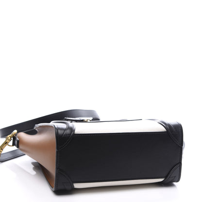 Celine Smooth Drummed Calfskin Nano Tri-Color Luggage White 3 of 8