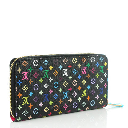 Louis Vuitton Monogram Multicolor Zippy Wallet Black Grenade 3 of 7