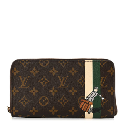 Louis Vuitton Monogram Groom Zippy Organizer Wallet Green 1 of 8