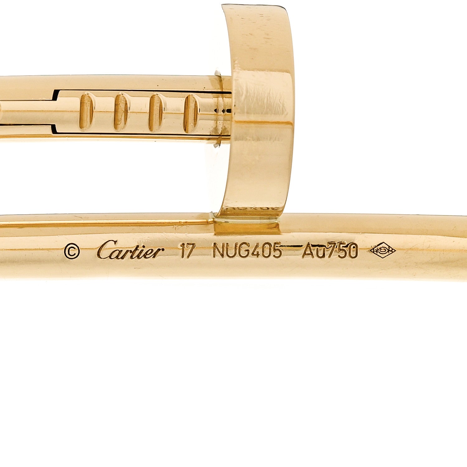 Cartier 18K Yellow Gold Juste Un Clou Bracelet 17 3 of 4