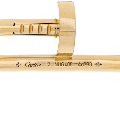 Cartier 18K Yellow Gold Juste Un Clou Bracelet 17 3 of 4
