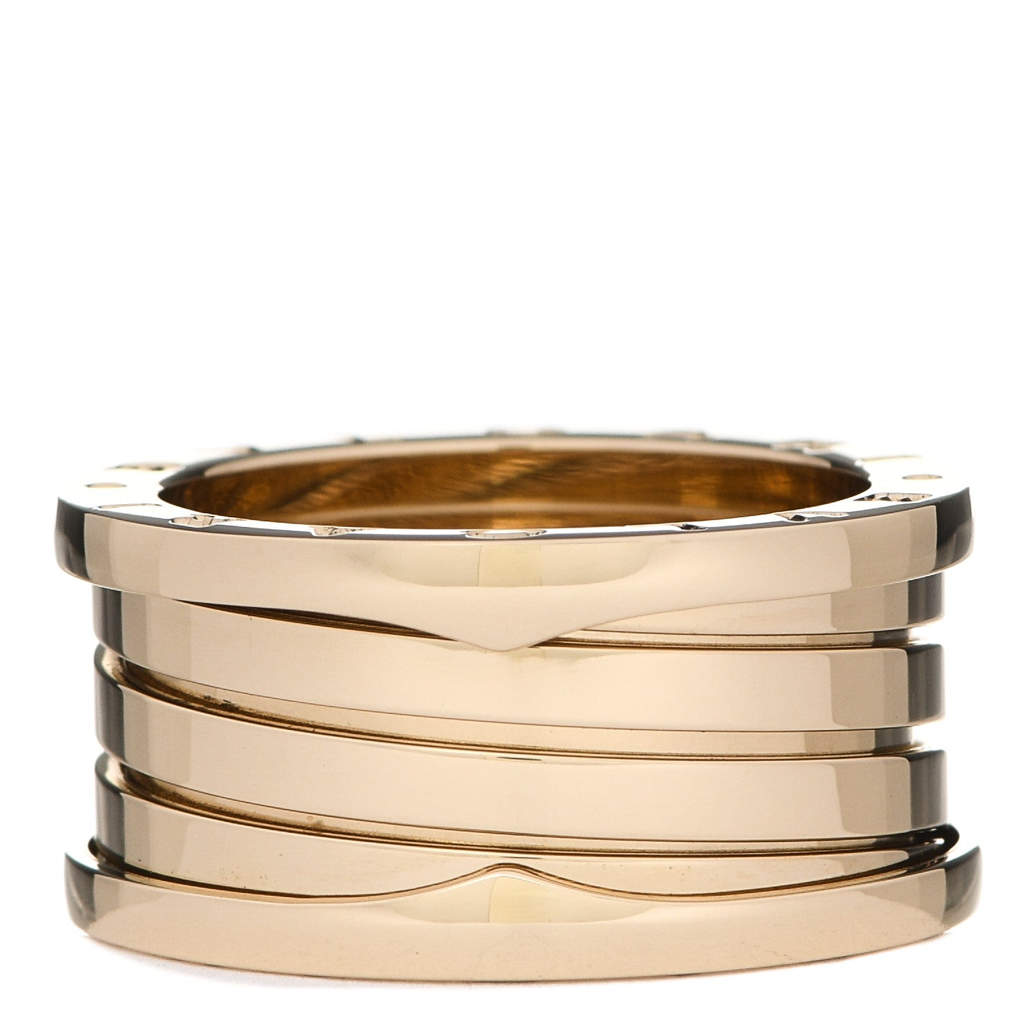 Bulgari 18K Yellow Gold B.Zero1 Four-Band Ring 57 8 3 of 7
