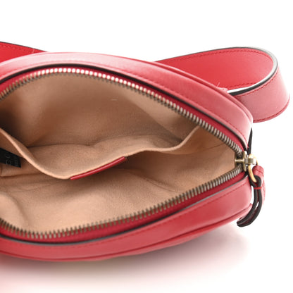 Gucci Calfskin Matelasse GG Marmont Belt Bag 85 34 Hibiscus Red 5 of 11