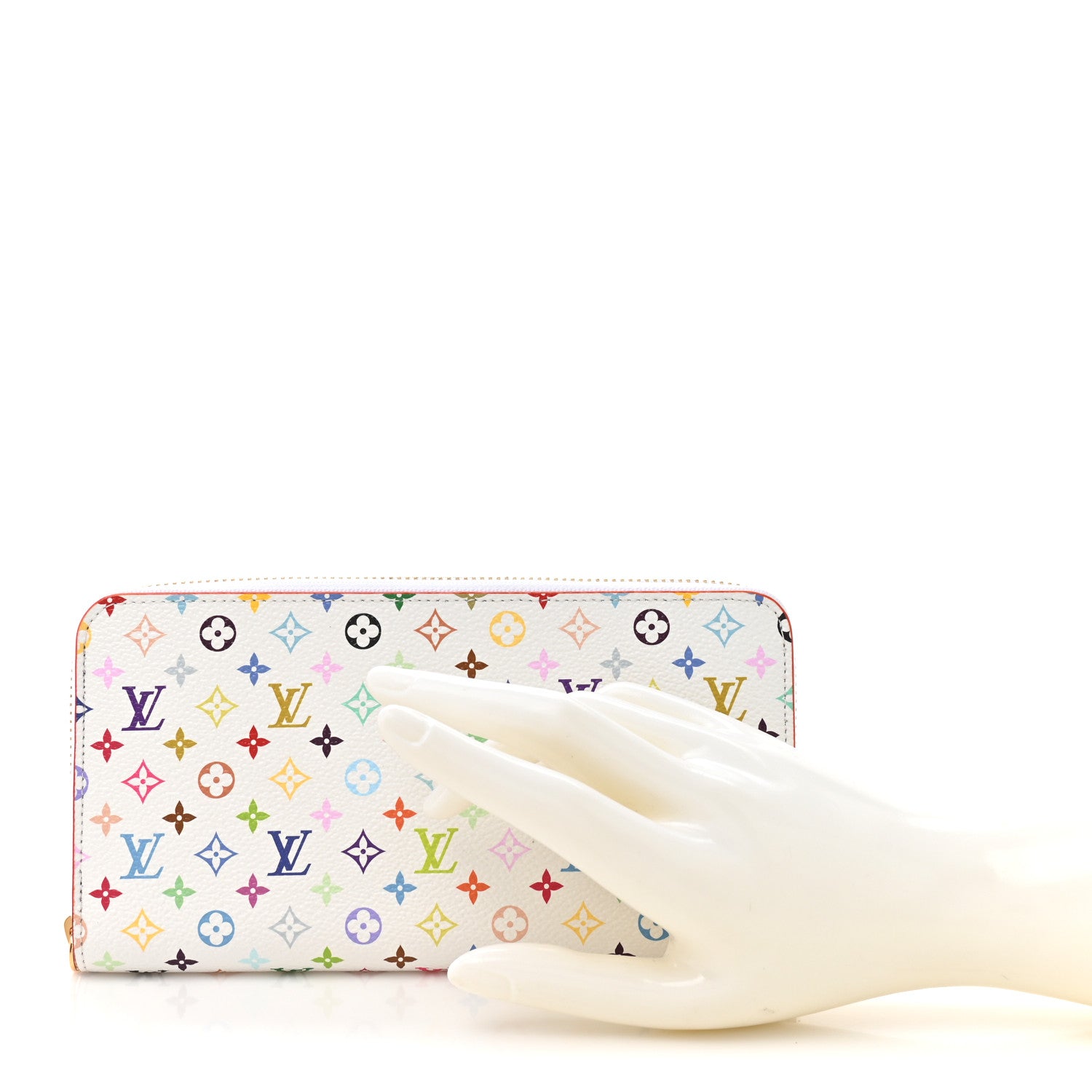 Louis Vuitton LV X TM Monogram Multicolor Zippy Wallet White 2 of 9